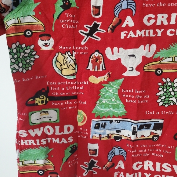 Griswold Family Christmas National Lampoons Button Down Short Sleeve Shirt 3XL - Picture 13 of 15